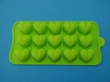 Сердечки mini (лист 15шт.) силиконовая форма
