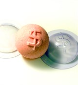 Шар Доллар D60мм форма пластиковая для бомбочек